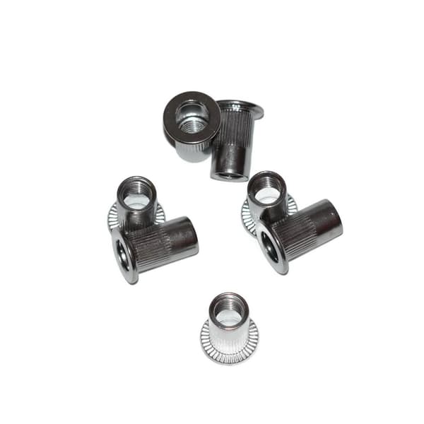 Rostfri cylindrisk nitmutter A2 M8x18.5 Klämområde 3-5.5 mm 20 st