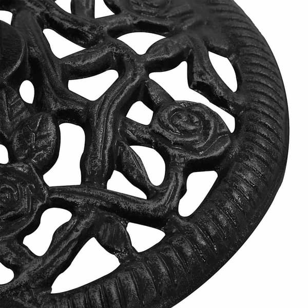 vidaXL paraplyfoplade sort 48x48x33 cm støbejern