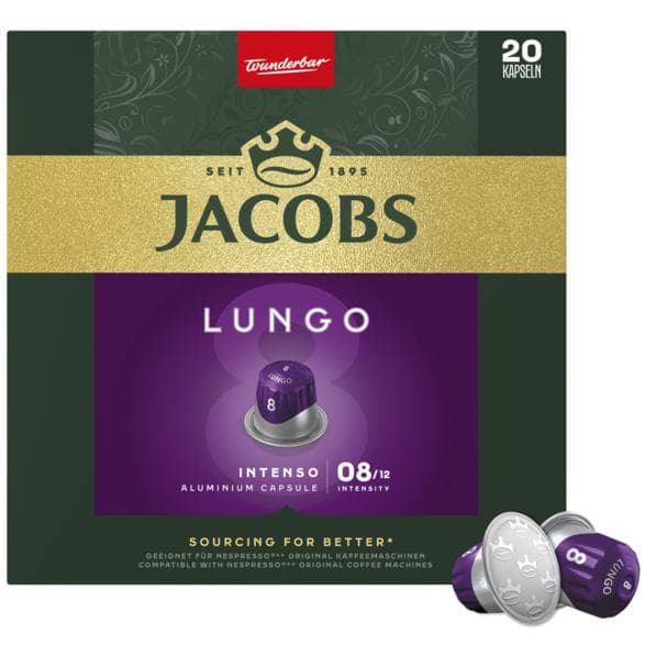 JACOBS Lungo 8 Intenso kapsler 20 stk.
