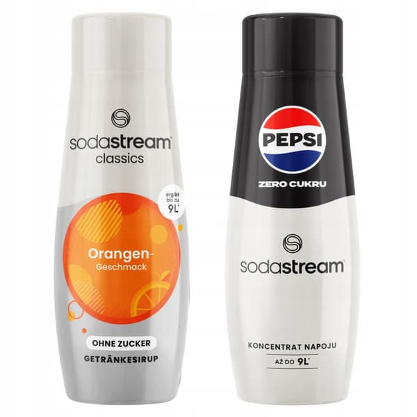 SodaStream Apelsin Zero Sockerfri Sirap och Pepsi Max Cola