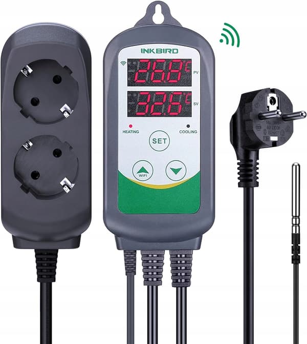 Inkbird ITC-308 Wi-Fi temperaturkontrolltermostat, rökkontroll