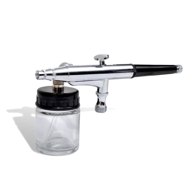 Airbrush lasisäiliöllä ja suuttimilla 0,2 / 0,3 / 0,5 mm