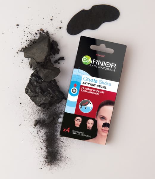 Garnier Ren Hud Plaster Mod Talgpropper med Aktivt Kul 4 stk.