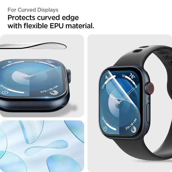 HYDROGELFILM SPIGEN ELITE SHIELD EZ FIT 2-PACK APPLE WATCH 10 (42 MM) KLAR
