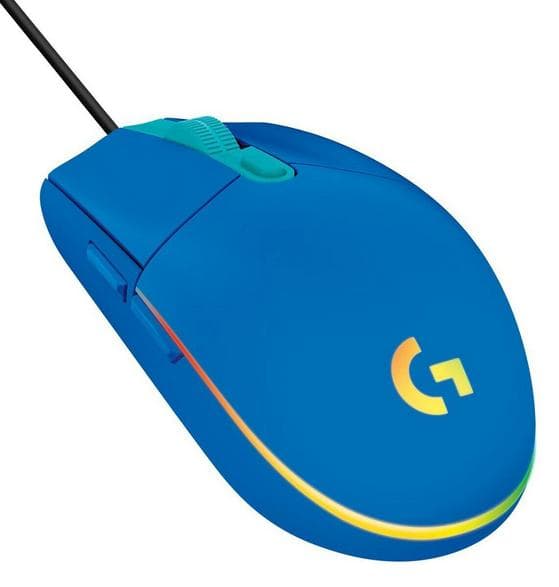 Logitech G102 Lightsync trådløs mus blå
