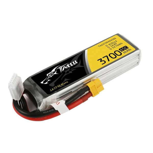 Tattu-batteri 3700mAh 14.8V 45C 4S1P