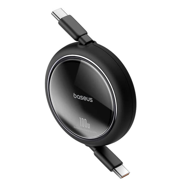 Baseus Free2Draw USB-C - USB-C -kaapeli, PD, 100W, 1m (musta)