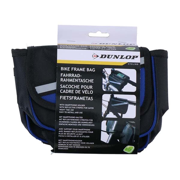Dunlop - Cykelsteltaske/Bagplade (Sort/Blå)