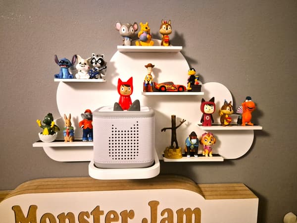 Cloud-hylde/display til lydfigurer til Toniebox 2-systemet