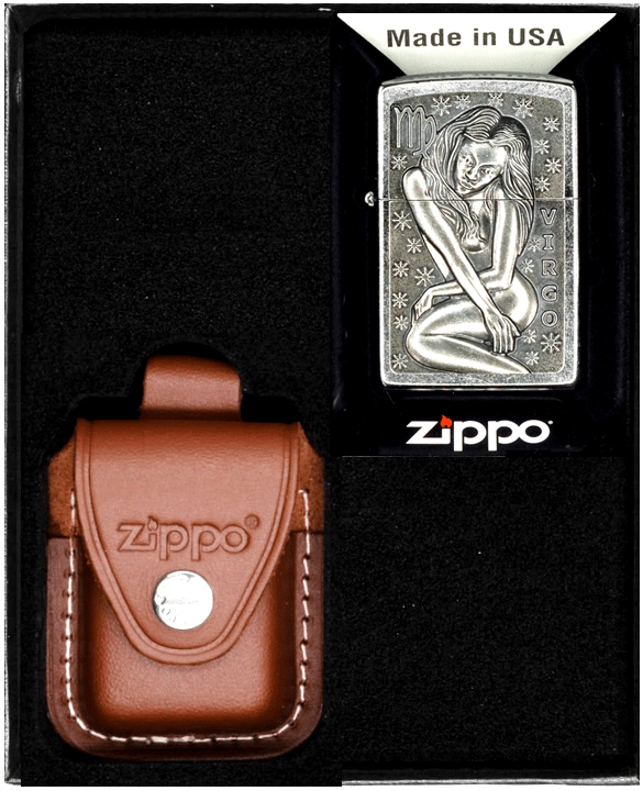 Zippo Lighter Stjernetegn Jomfruen Jomfru Gave Nr. 2