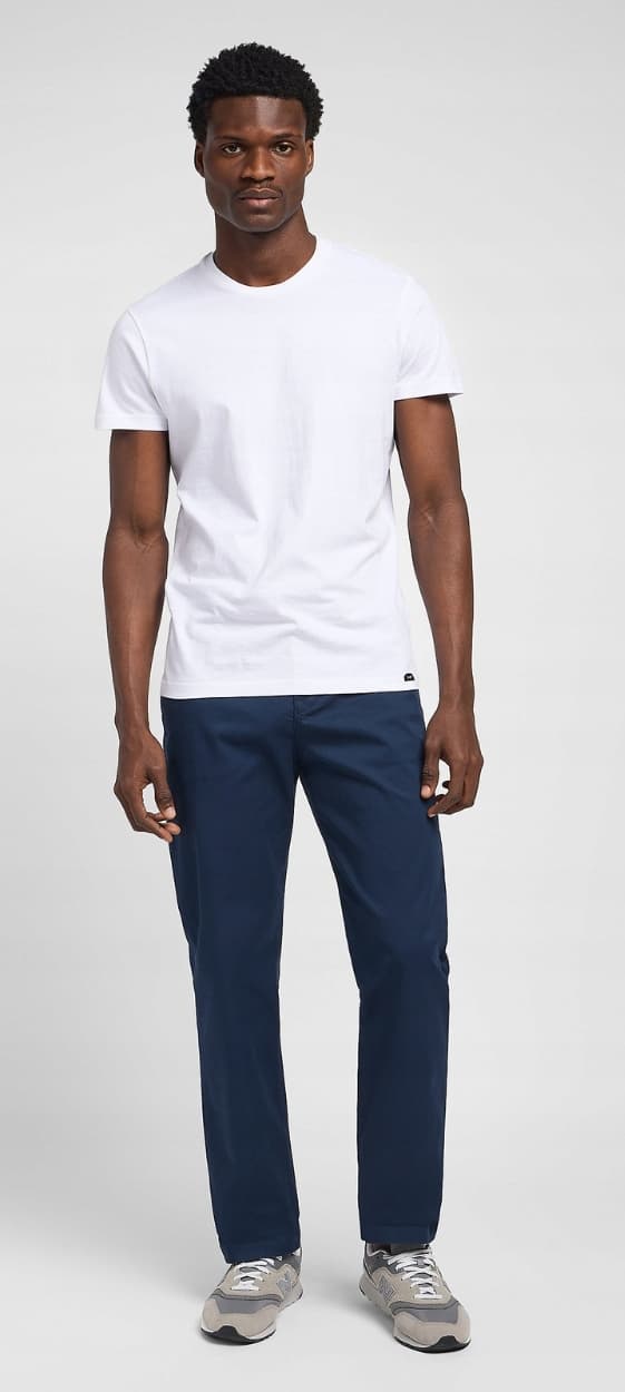Lee Regular Chino Mørkeblå Bomulds Chinos W31 L32