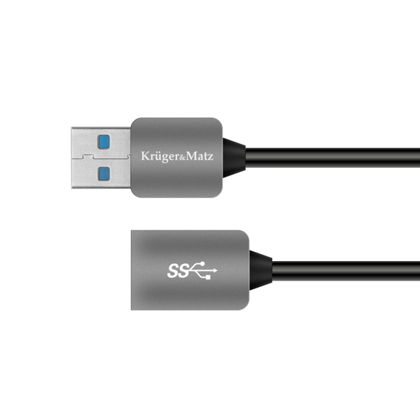 USB 3.0 forlængerkabel, hanstik - hanstik, 1m