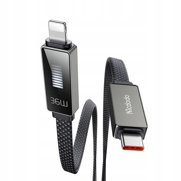 MCDODO Laddkabel USB-C Blixtsnabb Laddning för iPhone 1M LED
