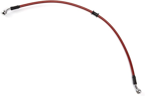 MOTORCYKELBROMSSLANG KORT FLEXIBEL RÖD 63 CM LÄNGD