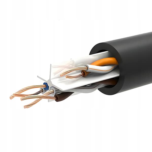 Patchcord U/UTP 6 RJ45 / RJ45 netværkskabel 30 m sort INTERN
