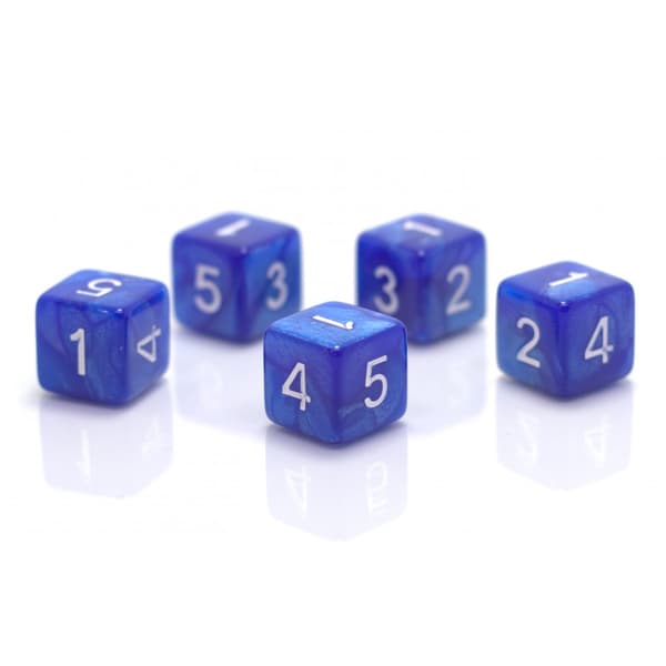 1,6 cm Deep Sea RPG Die Sekssidet D6