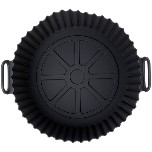 Silikoneindsats til airfryer oliefri sort 20,5 cm