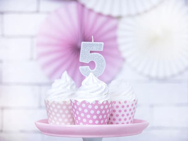 Numero 5 vaalea hopea, 1 kpl