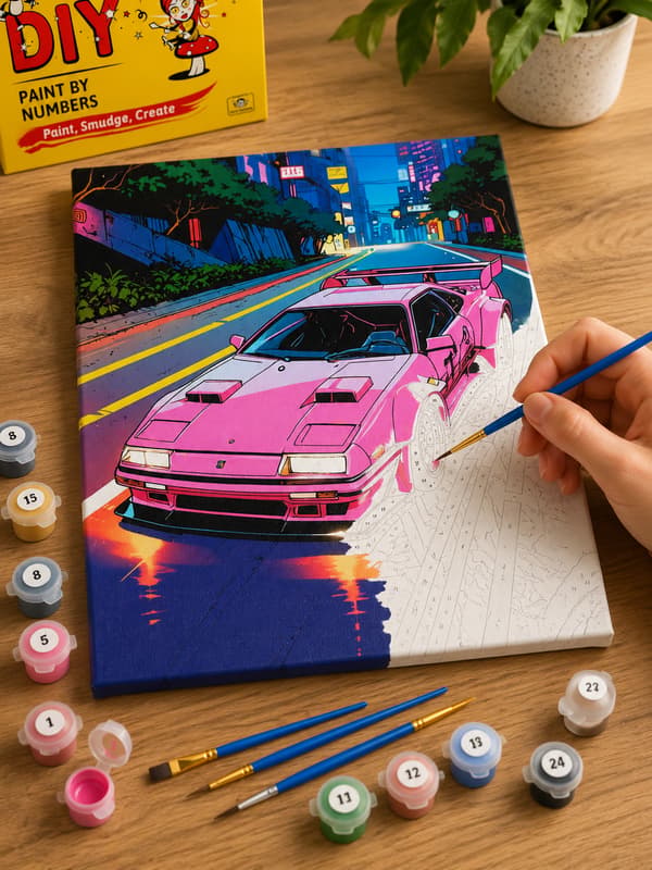 Målning med siffror Neon Ride 40x50 cm målarbilder