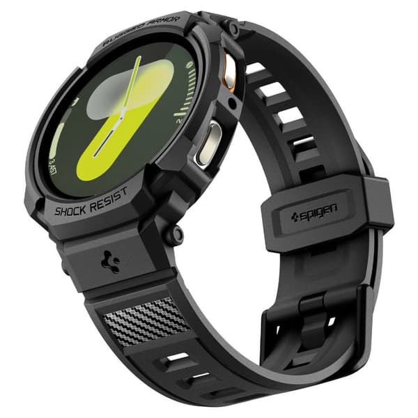 Spigen Rugged Armor Pro Rem til Samsung Galaxy Watch 8 40mm - Mat Sort