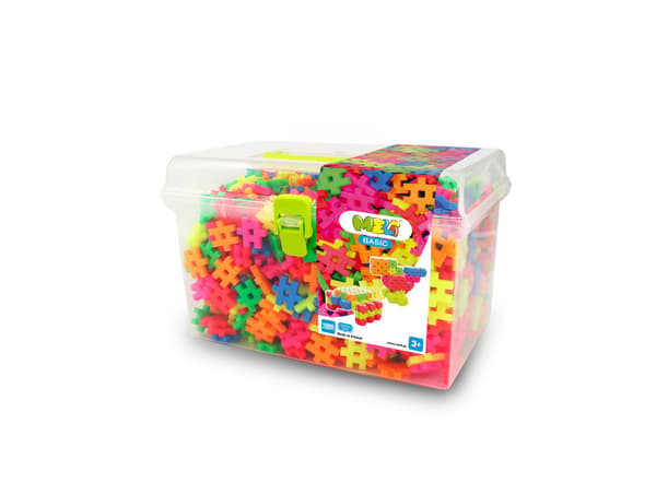 Meli Neon Basic Rejseæske klodser 1000 stk.