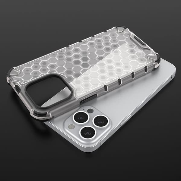Honeycomb Armored Case med Gelram iPhone 13 Pro Blå