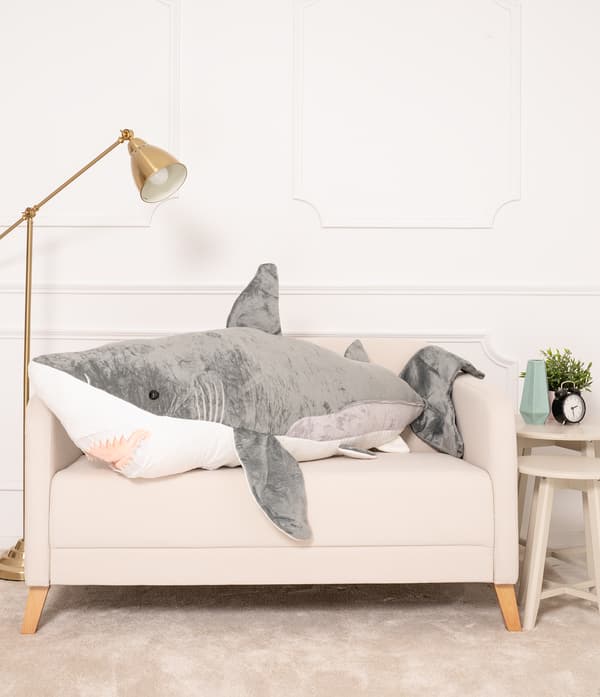 Teddy Bear Gustaw Shark ADI grå 160cm