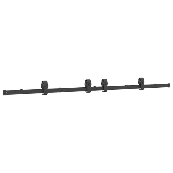 vidaXL monteringssystem til skydedør, 200 cm, stål, sort