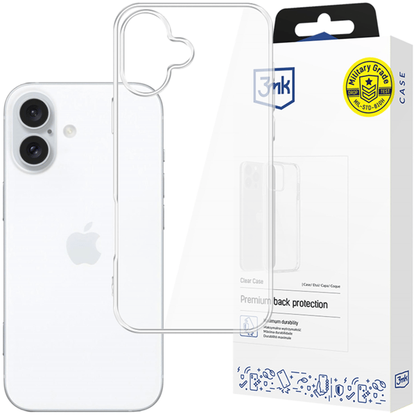 Apple iPhone 16 Plus - 3mk kirkas suojakuori