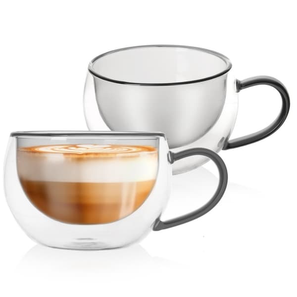 Termiske glas med dobbeltvæg til kaffe og te DOUBLE 300 ml 2 stk.