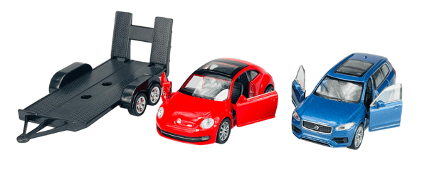 Welly 2-pack Volvo XC90 + VW Bubblan 1:34