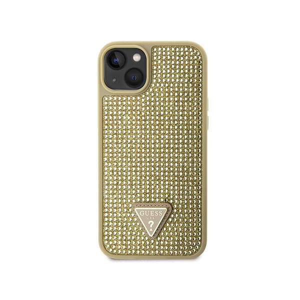Guess Rhinestone Triangle - iPhone 14 cover (guld)