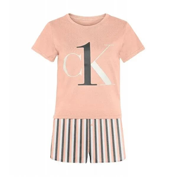 CALVIN KLEIN DAME ORANGE LOGO M TIA PYJAMAS