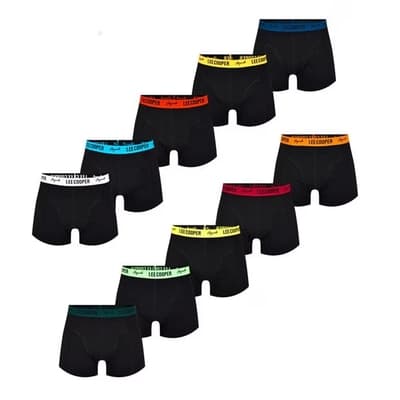Lee Cooper herre sorte boxershorts 10-pak, størrelse L