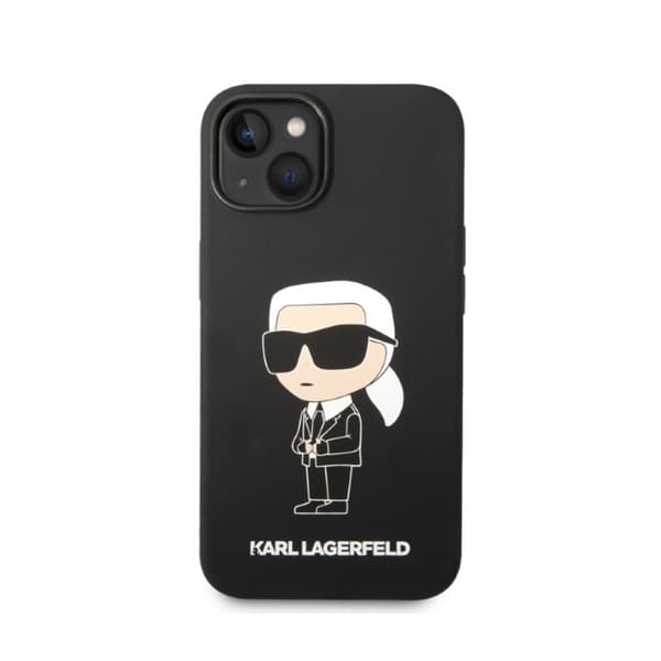 Karl Lagerfeld Silikone Ikonik MagSafe - iPhone 15 Plus / 14 Plus Etui (Sort)