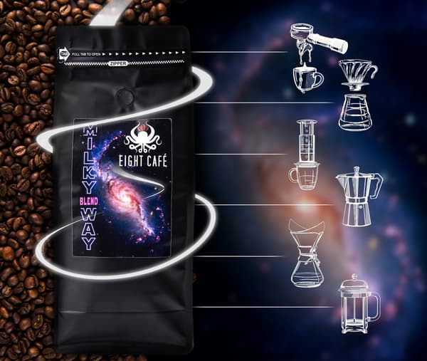 Friskristede kaffebønner Milky Way 50g
