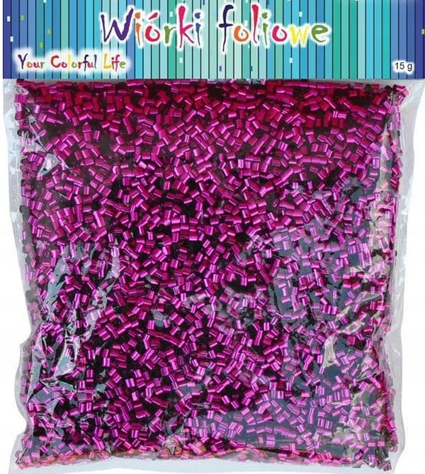 Lila foliechips, 15 g förpackning