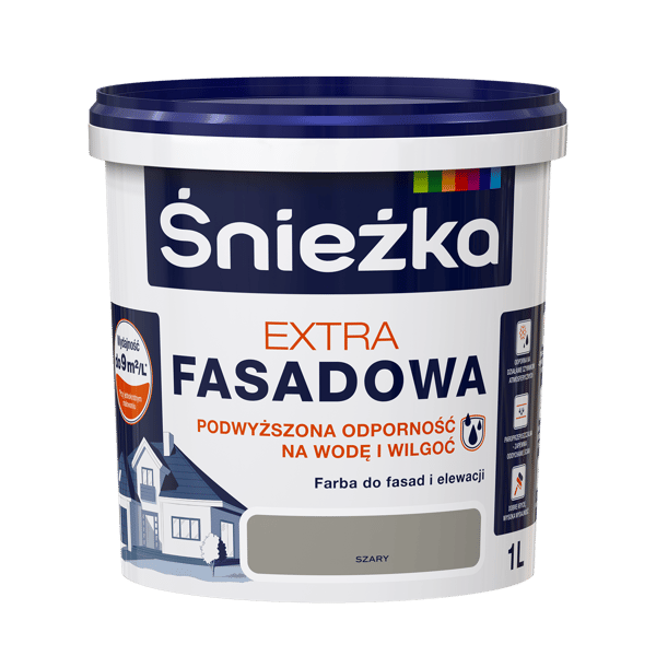 ŚNIEŻKA EXTRA FASADFÄRG GRÅ 1L