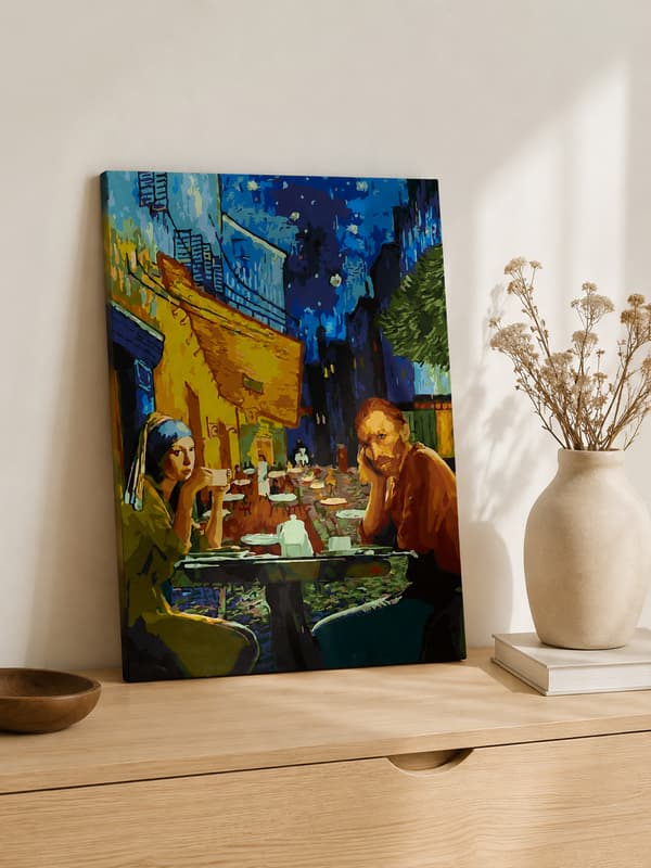 Date with Art målning med siffror och ram 40x50 cm
