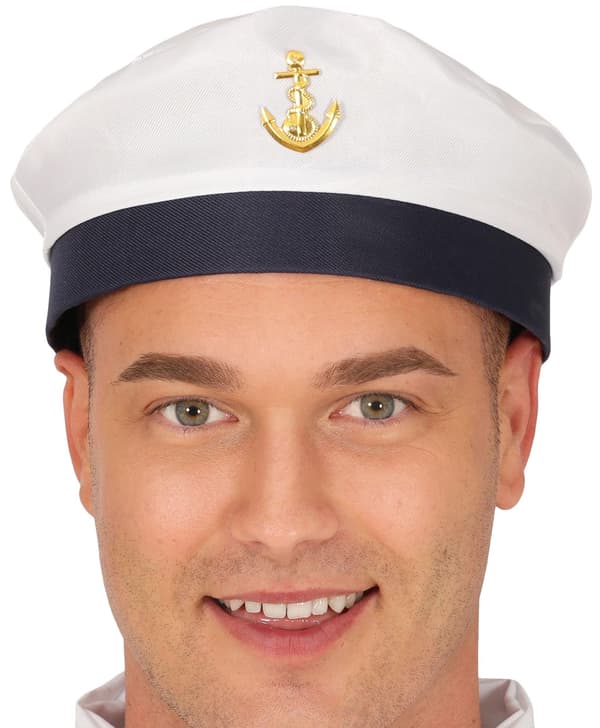 Skeppskapten Cap Sjöman med ankarkommendör