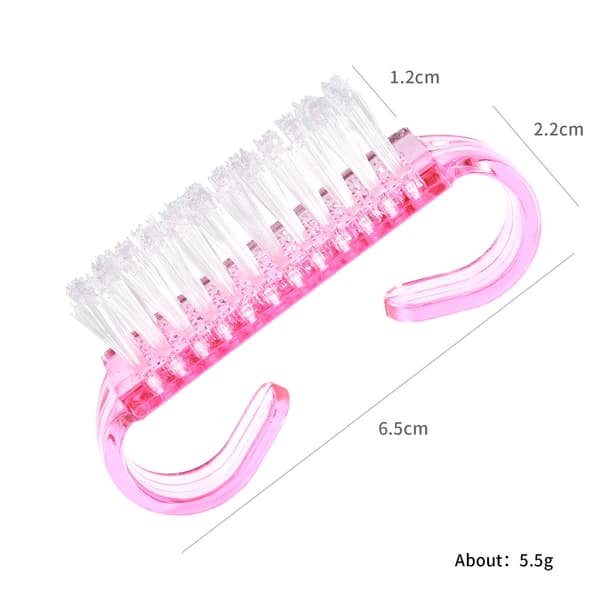MINI håndbørste til manicure og pedicure, pink - 20 stk.