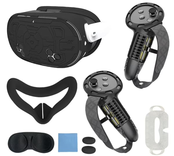Meta Quest 3S VR-lasien 7 osaa silikonisuoja kokonäytöllä