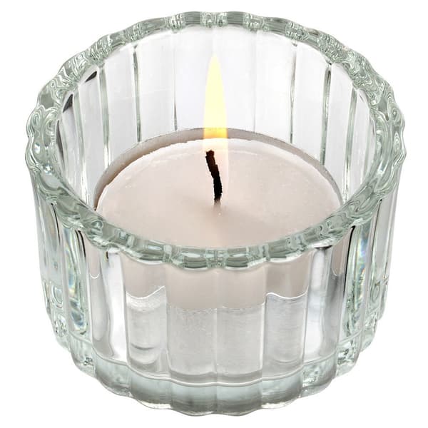 Glas tealight holder 5,7 cm 2 stk.