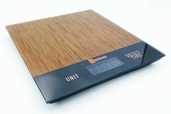 ELEKTRONISK LCD-KØKKENVÆGT MED GLAS op til 5 kg