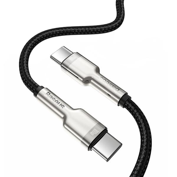 Baseus Cafule USB-C - USB-C -kaapeli, 100W, 1m (musta)