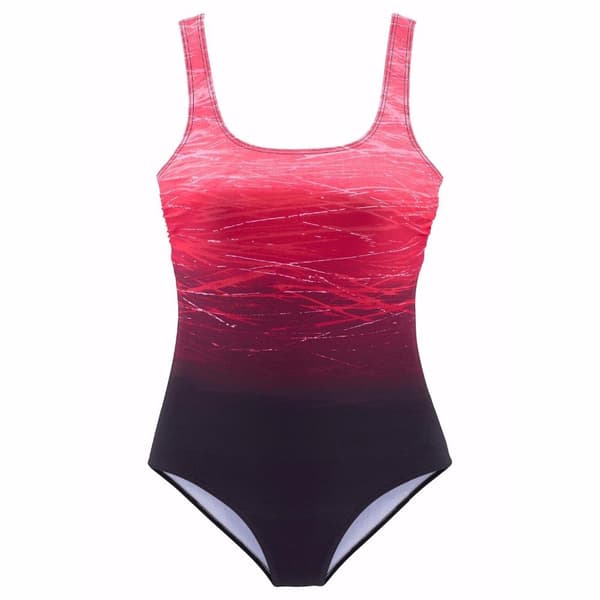 Monokini badedragt til stranden og poolen, rød L