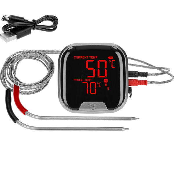 Bluetooth-kökstermometer med 2 sonder
