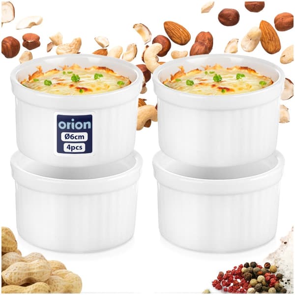 Snack-kulhot posliini 6 cm, 40 ml 4 kpl
