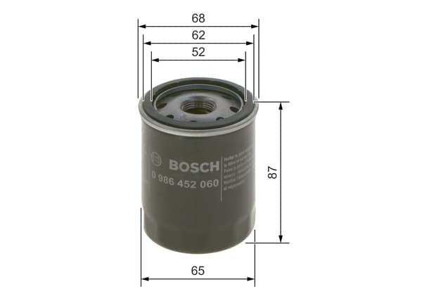 ÖLJYNSUODATIN 0986452060 BOSCH