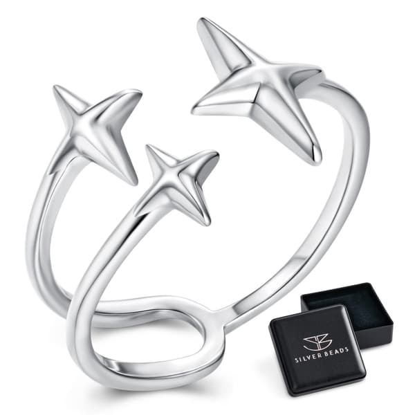 Silver universalring TRE STJÄRNOR silver 925